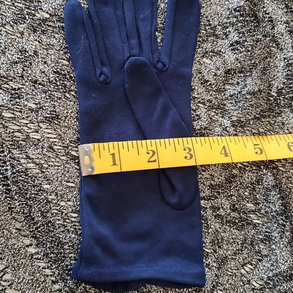 VNTG Blue Nylon Gloves